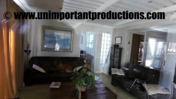 Ebony nylons hottie slammed by filthy pup
